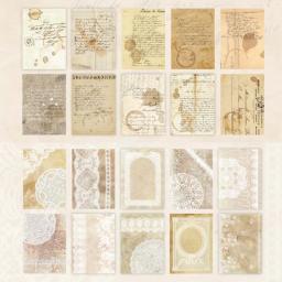 Mr. Paper-Papel Material Vintage, Decoração Base de Colagem Artesanal, Scrapbook, Papel Cartão, 6 Estilos, 28 Unidades por Saco - Image 5