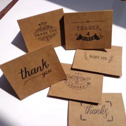 6 pçs obrigado retro cartão kraft papel envelopes selo adesivo festa de casamento marrom envelope adesivo conjunto ofício sacos de papel - Image 2