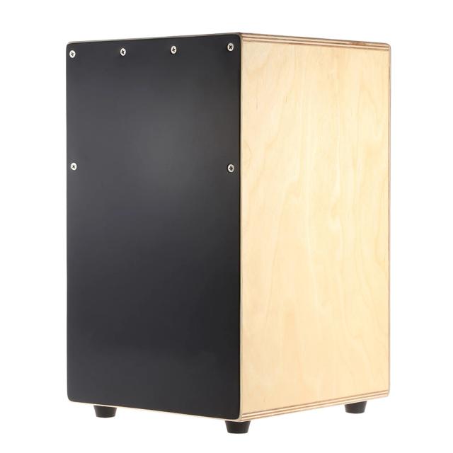 Cajon de Madeira para Crianças: Instrumento de Percussão com Fios e Pés de Borracha Inclusos