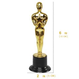 Plastic Gold Star Award troféus, estatueta para favores do partido, escola prêmio, jogo prêmio, 24 Pack - Image 6