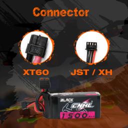 Bateria Lipo CNHL 3S, 11.1V, 1100mAh, 1300mAh, 1500mAh, 100C, Ficha XT60 T, FPV, Avião, Helicóptero, Drone, Quadcopter, Passatempo, 2 unidades - Image 4