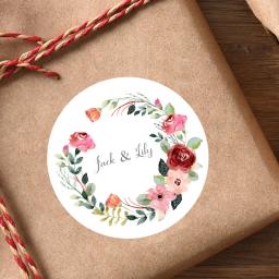 Adesivo de 6cm personalizado, adesivos com nomes e datas para casamento, convites, selos, lembrancinhas, caixas de presente, etiquetas de papel, 108 peças - Image 4