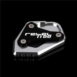 Motocicleta cnc kickstand pé suporte lateral extensão almofada suporte ampliar placa para rebel cmx1100 cm1100 cmx 1100 2020-2022 - Image 5
