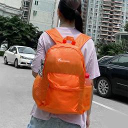Mochila impermeável ultraleve para mulheres, leve, dobrável, viagem, camping, caminhadas, mochila de estudante, 25L, nova - Image 2