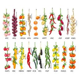1 conjunto corda suspensão artificial, simulação guirlandas frutas vegetais, para casa, fazenda, festa, - Image 6