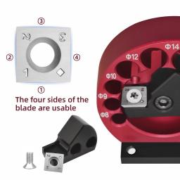 Ajustável Dowel Maker com Carbide Blade, furadeira elétrica, Fresagem Rodada Rod, Jig Kit, Metric 8mm a 20mm - Image 5