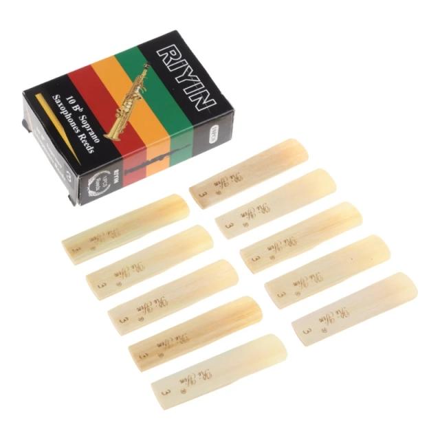 Conjunto de 10 Palhetas Profissionais para Saxofone com Rigidez 1,5-4,0