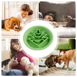 Natal tema dupla face pet alimentação tigela, alimentador lento para comida de gato, Desenhos animados, alimentação suprimentos, comida seca e úmida - Image 5