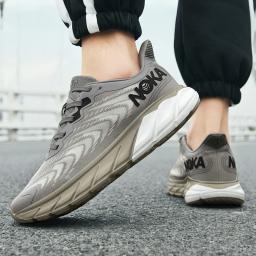 Sapatos esportivos de malha respirável para homens, tênis de corrida leve, sapatos casuais, novo, verão, 2024 - Image 2