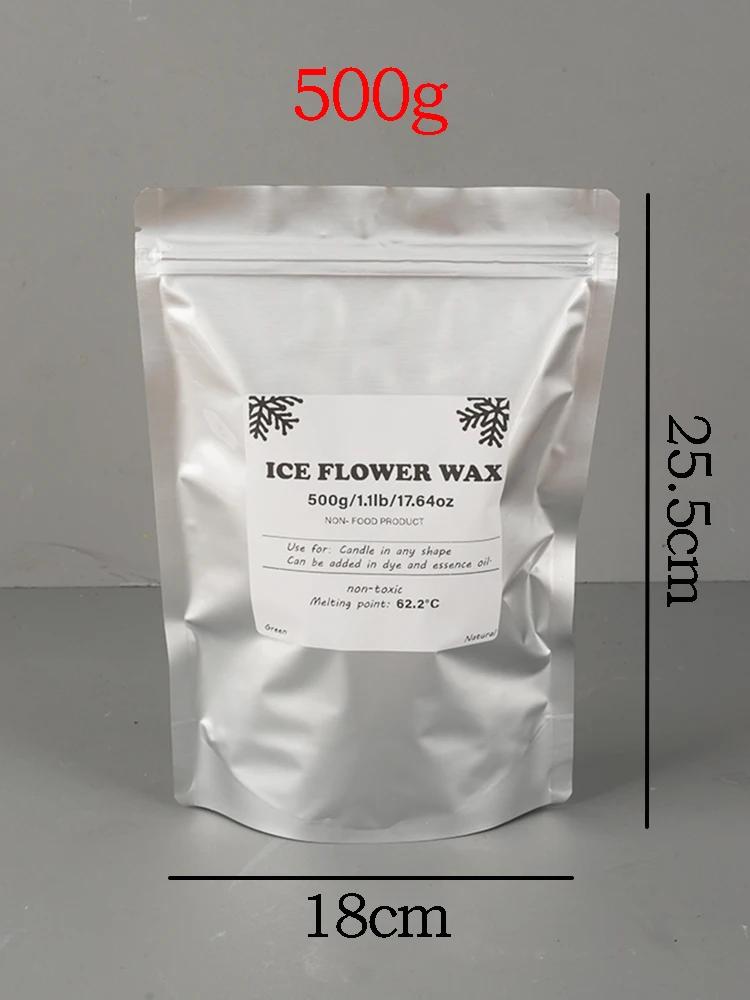 Cera de areia branca 500g/1000g, cera de flor de gelo, faça você mesmo, acessórios de fabricação de velas, floco de neve, vela de cera, pintura de paisagem, copo de areia - Image 1
