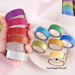 Fita vibratória de 15MM * 5M/rolo |   Adesivo decorativo de alta qualidade para artesanato DIY, embrulho de presente, planejadores e scrapbooking - Image 6