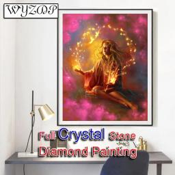 Full Square Crystal Diamond Painting, Mosaico Bordado, Ponto Cruz, Arte Budista, Home Decor, DIY, AB, 230817, Kits de Presente, 5D - Image 1