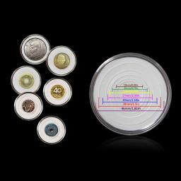 20 peças 46mm caixa de moedas com arruela caixa de proteção moeda de prata bronze coleção de moedas tamanho ajustável - Image 3