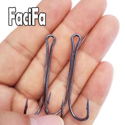 Promoção gancho duplo de haste longa, gancho de pesca sem ervas daninhas, amarração de mosca, gancho duplo para gabarito, baixo, gancho de pesca - Image 2