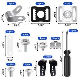 Futebol portátil capacete Repair Kit, viseira clipes, junta de borracha, parafuso porcas, peças de reposição do capacete, leve, portátil - Image 6