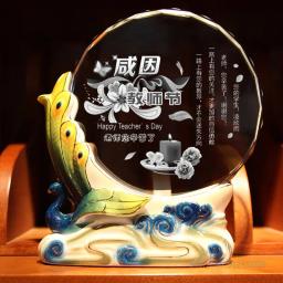 Flor Cerâmica Cristal Troféu, Autorização Personalizada Premiação, Presente Criativo para Amigos Prêmio, Home Decor Troféus Universal, 1Pc - Image 6