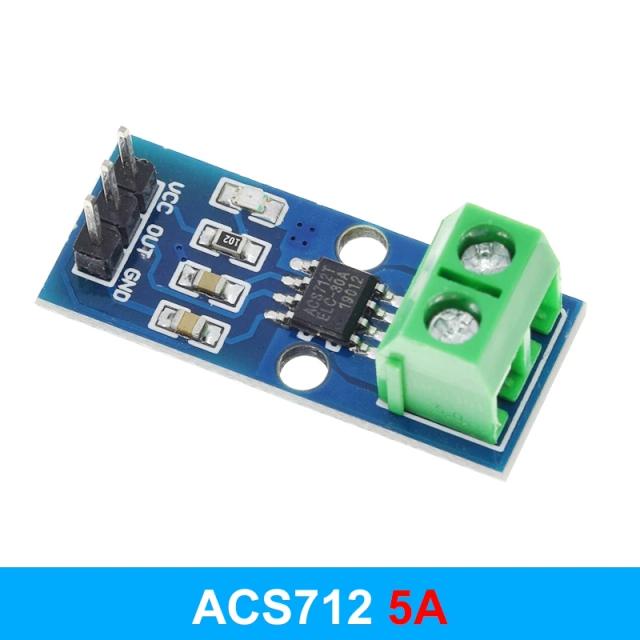 Sensor de Corrente Hall TZT-ACS712 para Arduino: Módulos ACS712-30A, 20A e 5A com Vasta Gama de Aplicações