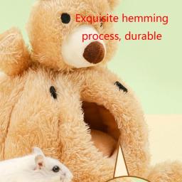 Hamster gaiola roedores rede coelho cama casa suprimentos cobaias furão ninho de veludo dormir cama quente pequenos itens para animais de estimação y5gb - Image 5