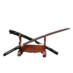 Lâmina Samurai com Bainha Faca de Madeira Longa Ornamento Juhe Bushido - Image 4
