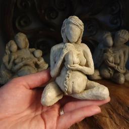 Home Decor Estátua Nascimento Nu Segurando Um Bebê Mão Esculpida Decoração Moderna Escultura Para A Mãe Ornamento Para O Escritório Bedroo - Image 5