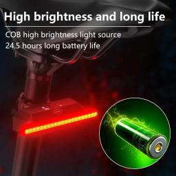 Inteligente Brake Sensing Bicicleta Luz Traseira, Luz Traseira Da Bicicleta, Impermeável LED, Carregamento Luz Traseira, Ciclismo Acessórios, IPX6 - Image 2