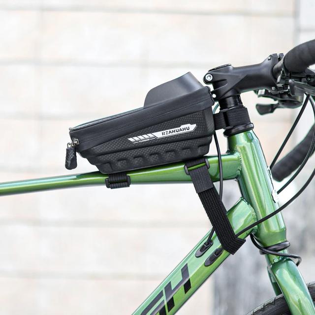 Bolsa Saco para Quadro Frontal de Bicicleta com Touch Screen, Acessório Elegante para Telefone Compatível com Smartphones de até 7 Polegadas