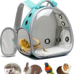 Novo portador de pássaros pequeno saco de viagem para animais de estimação para papagaio pequeno leve portátil mochila planador de açúcar gaiola de hamster 12.6 polegada de altura - Image 2