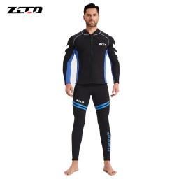 Fato de Mergulho Neoprene Long Sleeves, Snorkeling, Natação, Drifting, Surf, Desportos Aquáticos, 1 Peça Desgaste, Protetor Solar, 3mm - Image 4