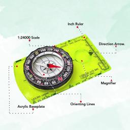 Avançada Orieering bússola caminhadas mochila, Scout Camping navegação, campo profissional para leitura do mapa - Image 3