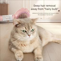 Pet Spray Massage Grooming Comb, removedor de pêlos de gato, gatos e cães para evitar voar - Image 2
