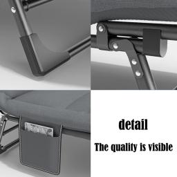Cama dobrável portátil para adultos, cama de acompanhamento simples, cadeira deitada, escritório, março, casa, almoço, sono, 2021 - Image 6