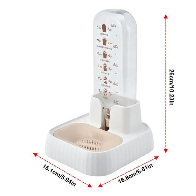 Dispensador Automático de Água Filtrada para Animais de Estimação com Caracóis Grandes