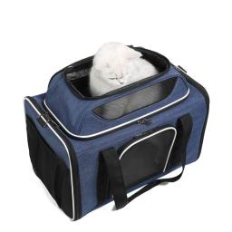 Saco de transporte para animais de estimação, dobrável, portátil, malha, viagem, pequeno, médio, gatos, filhotes, gato - Image 2