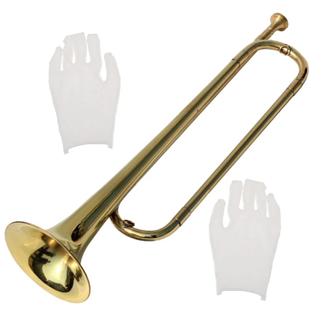 Banda trompete brinquedos para crianças crianças instrumento bolso musical metal criança crianças brinquedo iniciante fácil de jogar - Image 1