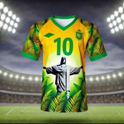 Brasil edição especial camisa de futebol para homens e mulheres, roupas esportivas ao ar livre, camisola respirável casual, verão, 2024 - Image 4