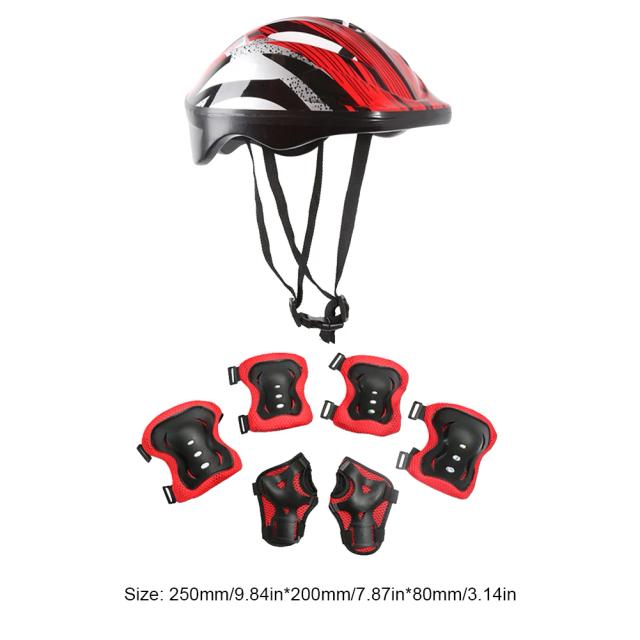 Conjunto de Segurança para Skate e Scooter: Capacete Ajustável com Protetores de Pulso, Joelho e Cotovelo