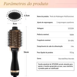 127/220v pente quente elétrico，escova secadora e alisadora，prancha de cabelo profissional，secador de cabelo，do brasil,DOU ROSA - Image 6