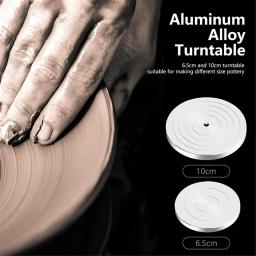 Mini Roda De Cerâmica DIY Ferramentas De Argila, Artesanato De Cerâmica, Cerâmica Elétrica Que Faz A Máquina, 6.5 e 10cm Turntable, Kit De Escultura - Image 6