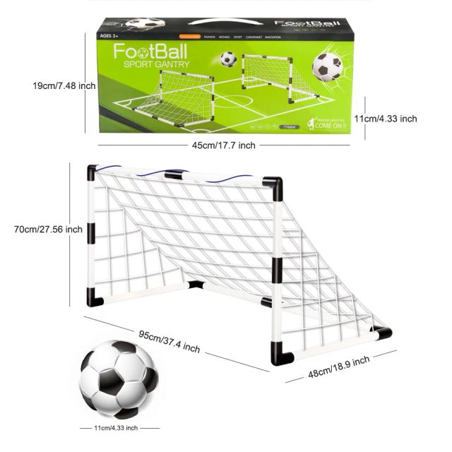 Mini Gol Dobrável para Crianças - Brinquedo Esportivo para Treinamento de Futebol em Casa e ao Ar Livre