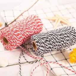 100m/rolo cabo de algodão padeiro fio colorido algodão artesanato fio macrame corda diy casa têxtil embrulho presente decoração casamento - Image 2