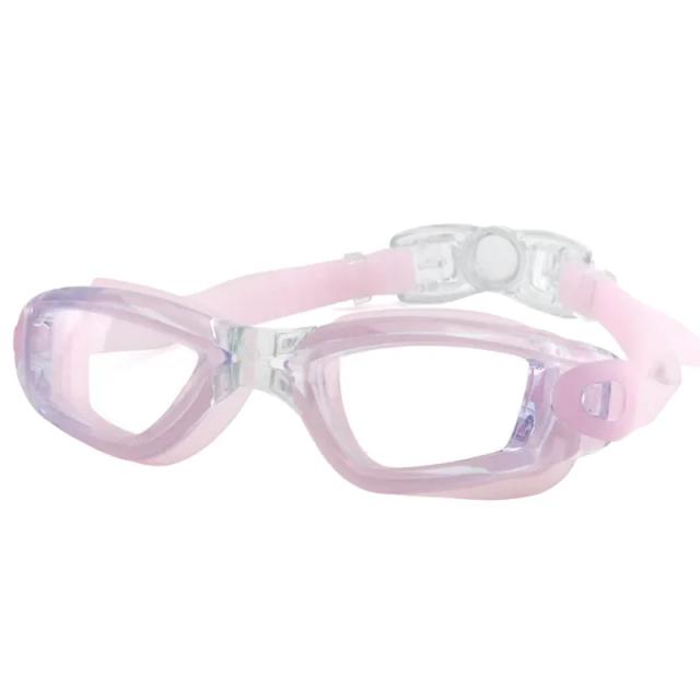 Óculos de Natação Profissionais em Silicone com Lentes Claras e Impermeáveis para Homens e Mulheres