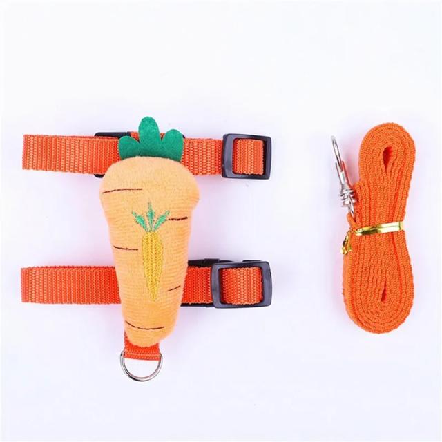 Correia Ajustável para Pequenos Animais com Corda de Tração para Aventuras ao Ar Livre - Ideal para Hamsters, Coelhos e Cobaias
