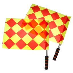 Futebol Árbitro Bandeiras com Saco, Bandeiras Linesman, Profissional, feira, Jogar, Futebol - Image 5