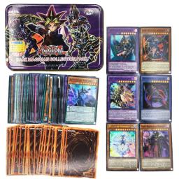 Yu Gi Oh Cartões da Coleção do Jogo com Lata Holográfica do TCG Inglês, Dragão Branco Dourado, Deck com TCG - Image 6