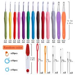 BUDDUR-Kit De Agulhas De Tricô De Crochê com Saco De Armazenamento e Agulha De Aço, Agulha Grande Olho Blunt para Tecelagem De Tecido, Conjunto Artesanal DIY - Image 2