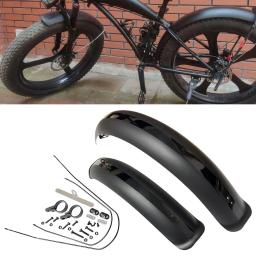 Conjunto de Guarda-lama dianteiro e traseiro, 20 cm, Componentes, Acessórios para bicicletas, Mountain Bike, Praia, Neve, Bicicleta Elétrica - Image 2