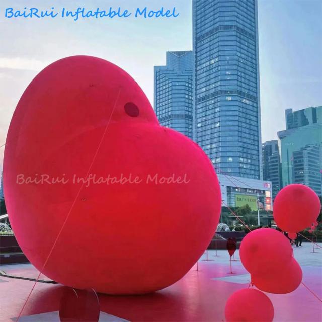 Balão Gigante Vermelho em Forma de Coração para Eventos Românticos e Decoração de Casamentos