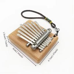 Kalimba Polegar Piano com Pingente De Madeira De Faia, Dedo Acústico Piano, Instrumento de Música, Bom Acessório Presente, 8 Chaves - Image 6