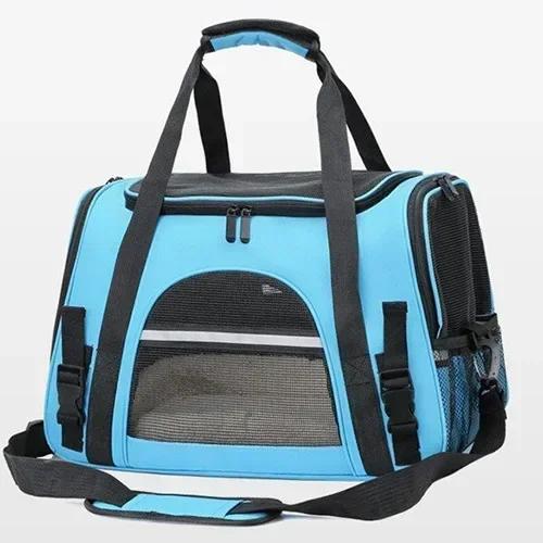 Transportadora respirável para transporte de animais, mochila dobrável, caixa do cão, saco do gato, carro, filhote, suprimentos de viagem, acessórios de saída - Image 1