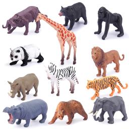 Realistic Safari Woodland Animal Dinosaur, Mini Simulação Modelo Figurines, Plastic Preschool Educational Toy, Kids Birthday Favors - Image 4